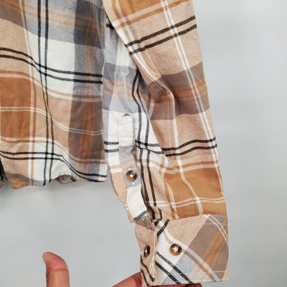 Natural Reflections Flannel Button Down Long Sleeve Shirt Women Size Small NWT - Picture 5 of 14
